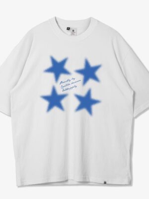 OOTDSUPPLY Oversized Tshirt Starlike White