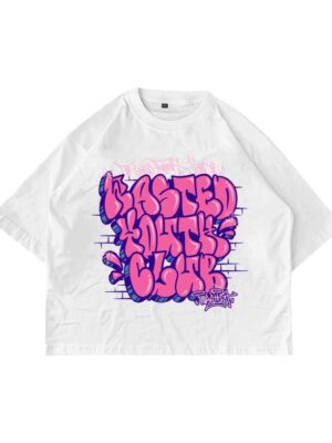 Fakelab Boxy Pink Wasted Tshirt