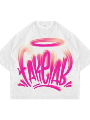 Fakelab Boxy Big Flare Black White Tshirt