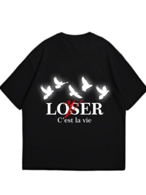 【Reflektif】Kaos reflektif t-shirt lover loser menyala