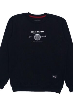 Nsa Ind Crewneck Make Milions Black