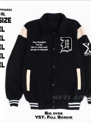 Jaket Bomber Varsity Flecee