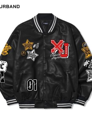 X Urband Absolute Jaket Varsity Baseball Leather Sintetis