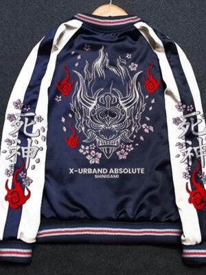 X Urband Absolute Jaket Sukajan Shinigami Embroidery