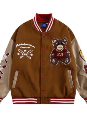BASEBAL VARSITY BEAR EMBROIDERY