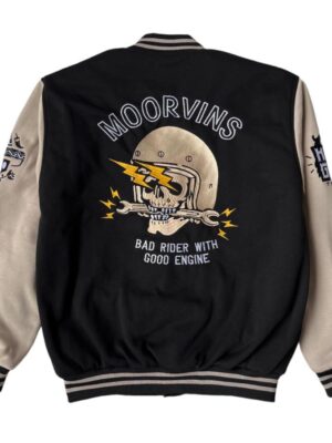 Moorvins Jaket Varsity Baseball Hungry Ride Or Die
