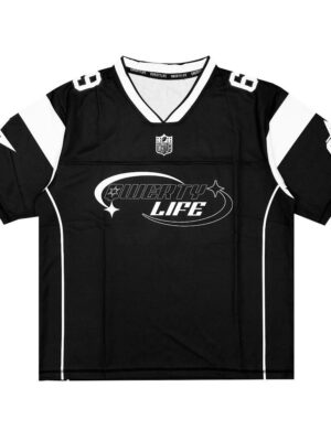 Qwertylife Jersey Streetwear Black Star Vintage