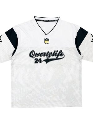 Qwertylife Jersey Streetwear White Retro