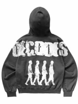 Hoodie Boxy Oversize Decodes Dark Grey