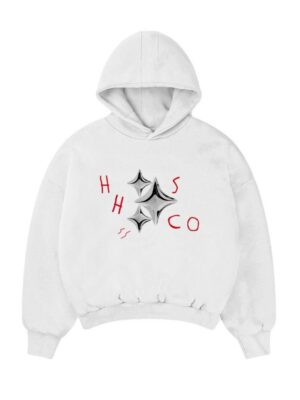 HHSCO - Hoodie Boxy Pria Pleasure White