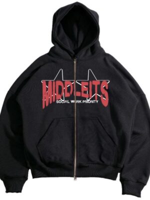 MIDDLEITS | HOODIE ZIPPER BOXY | DOPE
