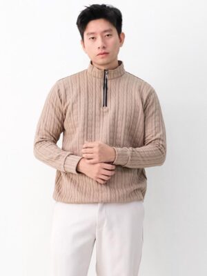 Jaket Rajut Lengan Panjang Pria