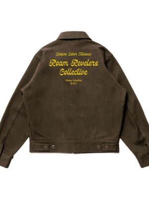 Hanoon Industries – Work Jacket Boxy Fit Brown Jacket Vintage Fuelo Script