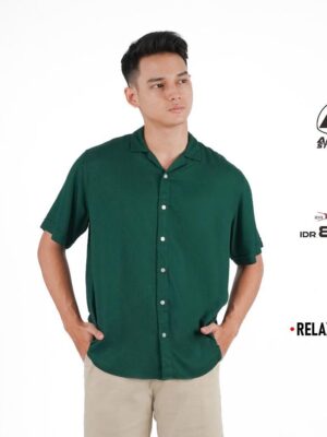 Aerostreet Kemeja Rayon Marva Sacramento Green Hawai