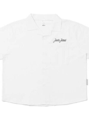 JAVAJONES Crop Boxy Linen Shirt Alexandria Broken White | Kemeja Linen