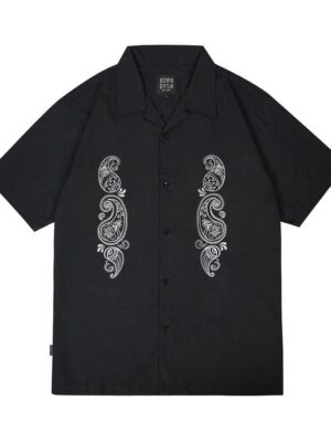 Rown Division Official Relax Shirt - Rowndvsn Kemeja Bowling Antropus Black