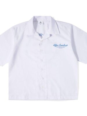 SHIRT | BOXY | ROUND | WHITE | AFTERSUNDAYS